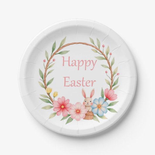 Happy Easter Papieren Bordje (Voorkant)