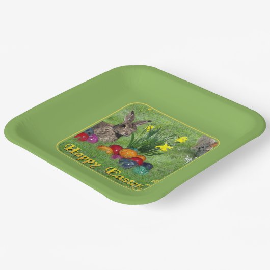 Happy Easter Papieren Bordje (Gebogen)