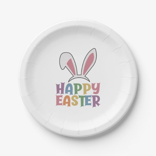 Happy Easter Papieren Bordje (Voorkant)