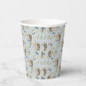 Happy Easter Party Bunny Celebration Blauw Papieren Bekers (Rechts)