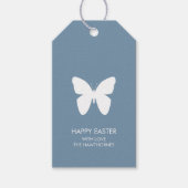 Happy Easter Pastel Blue Cadeaulabel (Voorkant)