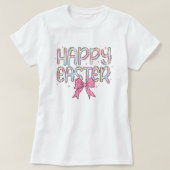 Happy Easter Pastel Brushstroke T-shirt (Design voorkant)