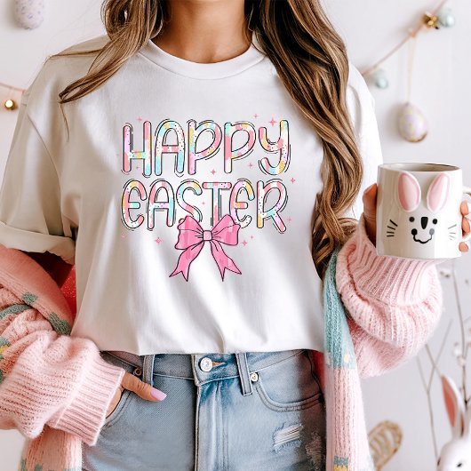 Happy Easter Pastel Brushstroke T-shirt