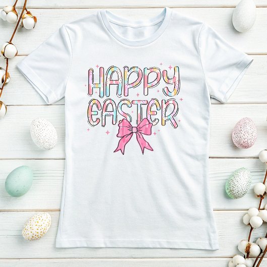 Happy Easter Pastel Brushstroke T-shirt