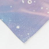 Happy Easter Pastel Floral Custom Kid Photo Name Fleece Deken (Hoek)