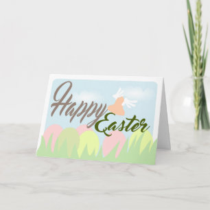 Happy Easter Pastel Kleuren wenskaart Feestdagen Kaart