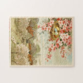 Happy Easter  Pastoral Town Nest Puzzle Legpuzzel (Horizontaal)