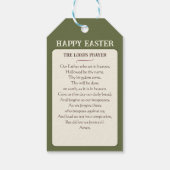 Happy Easter: Peace 7 Hope Lily Church Cadeaulabel (Achterkant)