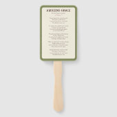 Happy Easter: Peace & Hope  Lily Church Handwaaier (Achterkant)