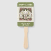 Happy Easter: Peace & Hope  Lily Church Handwaaier (Voorkant)