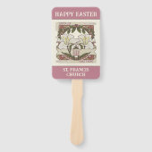 Happy Easter: Peace & Hope  Lily Church Handwaaier (Voorkant)