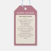 Happy Easter: Peace &  Lily Church Cadeaulabel (Achterkant)