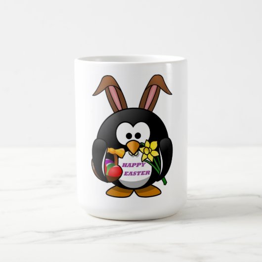 "HAPPY EASTER" PENGUIN BUNNY KOFFIEMOK (Center)