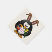 "HAPPY EASTER" PENGUIN BUNNY SERVETTEN (Hoek)