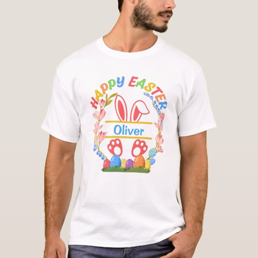 Happy Easter Personalized  T-Shirt (Voorkant)