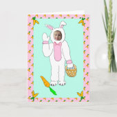 Happy Easter - persoonlijke foto-paasbunny Kaart (Voorkant)