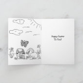 Happy Easter - persoonlijke foto-paasbunny Kaart (Binnen)