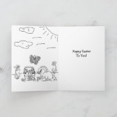 Happy Easter - persoonlijke foto-paasbunny Kaart (Binnen)