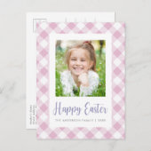 Happy Easter Photo Briefkaart (Voorkant / Achterkant)