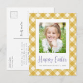 Happy Easter Photo Briefkaart (Voorkant / Achterkant)