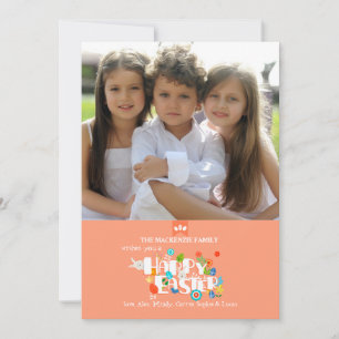 Happy Easter Photo Card Feestdagenkaart