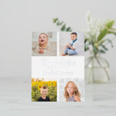 Happy Easter Photo Collage Folie Feestdagen Briefkaart (Staand Voorkant)