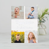 Happy Easter Photo Collage Folie Feestdagenkaart (Staand Voorkant)