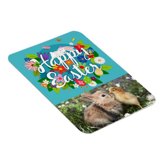 Happy Easter Photo Magnet Magneet (Rechterzijde)