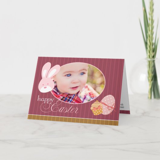 Happy Easter Photo Wenskaart Feestdagen Kaart (Voorkant)