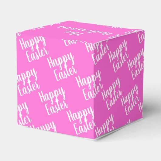 Happy Easter Pink Bedankdoosjes (Achterkant)