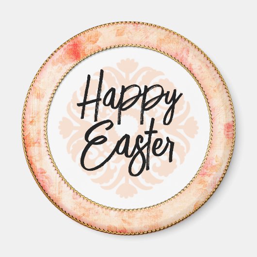 Happy Easter Pink  Lijst Magnet (Voorkant)