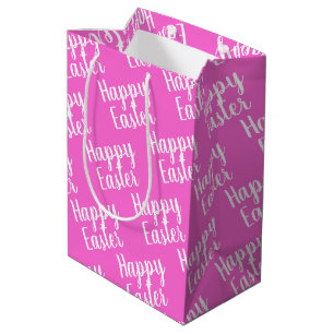 Happy Easter Pink Medium Cadeauzakje