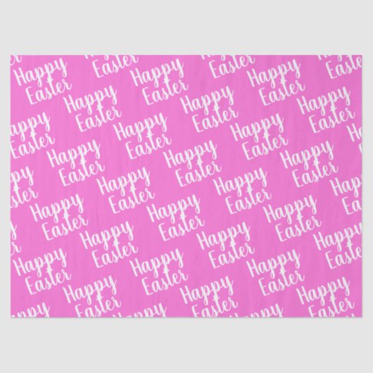 Happy Easter Pink Tissuepapier (Voorkant)