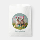 Happy Easter Pit Bull Dogs Bedankzakje (Voorkant)