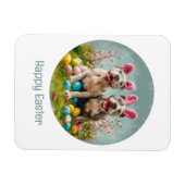Happy Easter Pit Bull Dogs Magneet (Horizontaal)