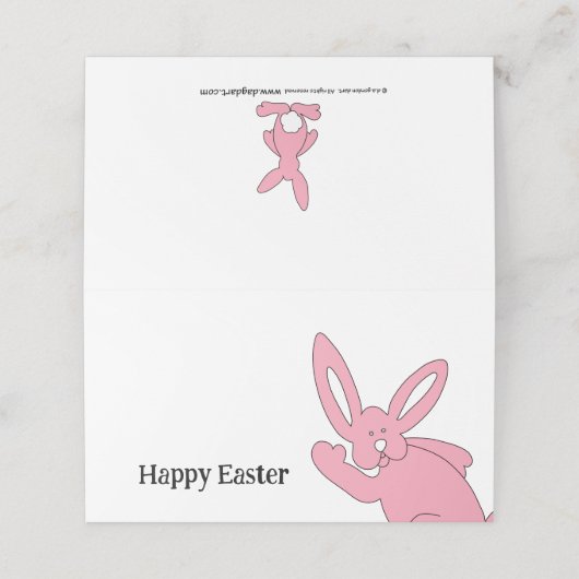 Happy Easter Plaatskaartje (Buitenkant ongevouwen)