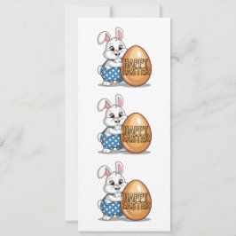 Happy Easter Polka Dot Bunny Kaart