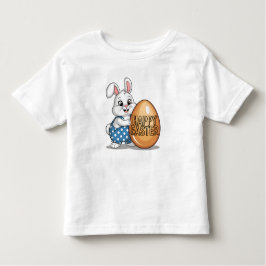 Happy Easter Polka Dot Bunny Kinder Shirts