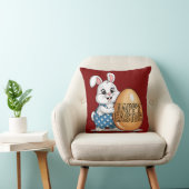 Happy Easter Polka Dot Bunny Sierkussen (Stoel)