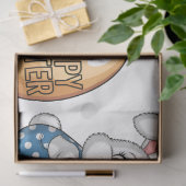 Happy Easter Polka Dot Bunny Tissuepapier (Geschenk)