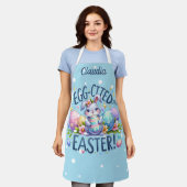 Happy Easter Polka Dot Easter Bunnies Schort (Gedragen)