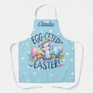 Happy Easter Polka Dot Easter Bunnies Schort