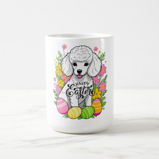 Happy Easter Poodle Koffiemok (Center)