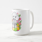 Happy Easter Poodle Koffiemok (Voorkant rechts)