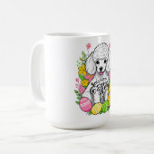 Happy Easter Poodle Koffiemok (Voorkant links)