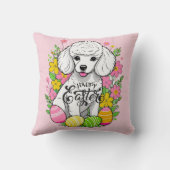 Happy Easter Poodle Kussen (Achterkant)