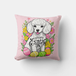 Happy Easter Poodle Kussen