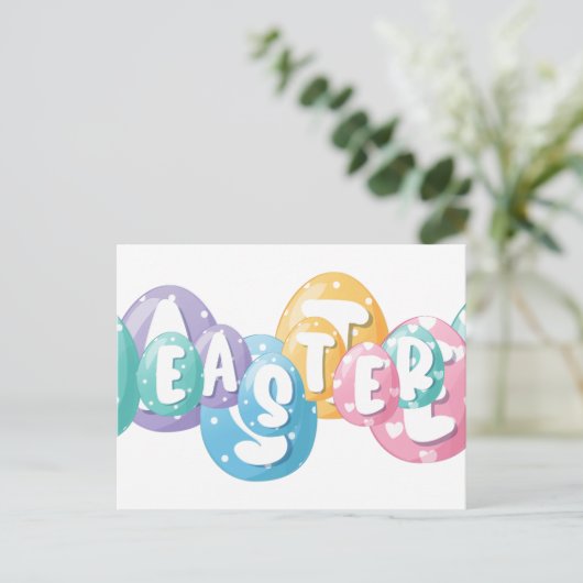 Happy  Easter Postcard Briefkaart (Staand voorkant)