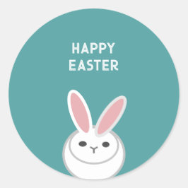 Happy Easter Postcard Ronde Sticker