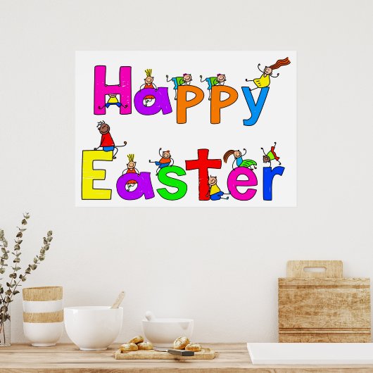 Happy Easter Poster (Keuken)